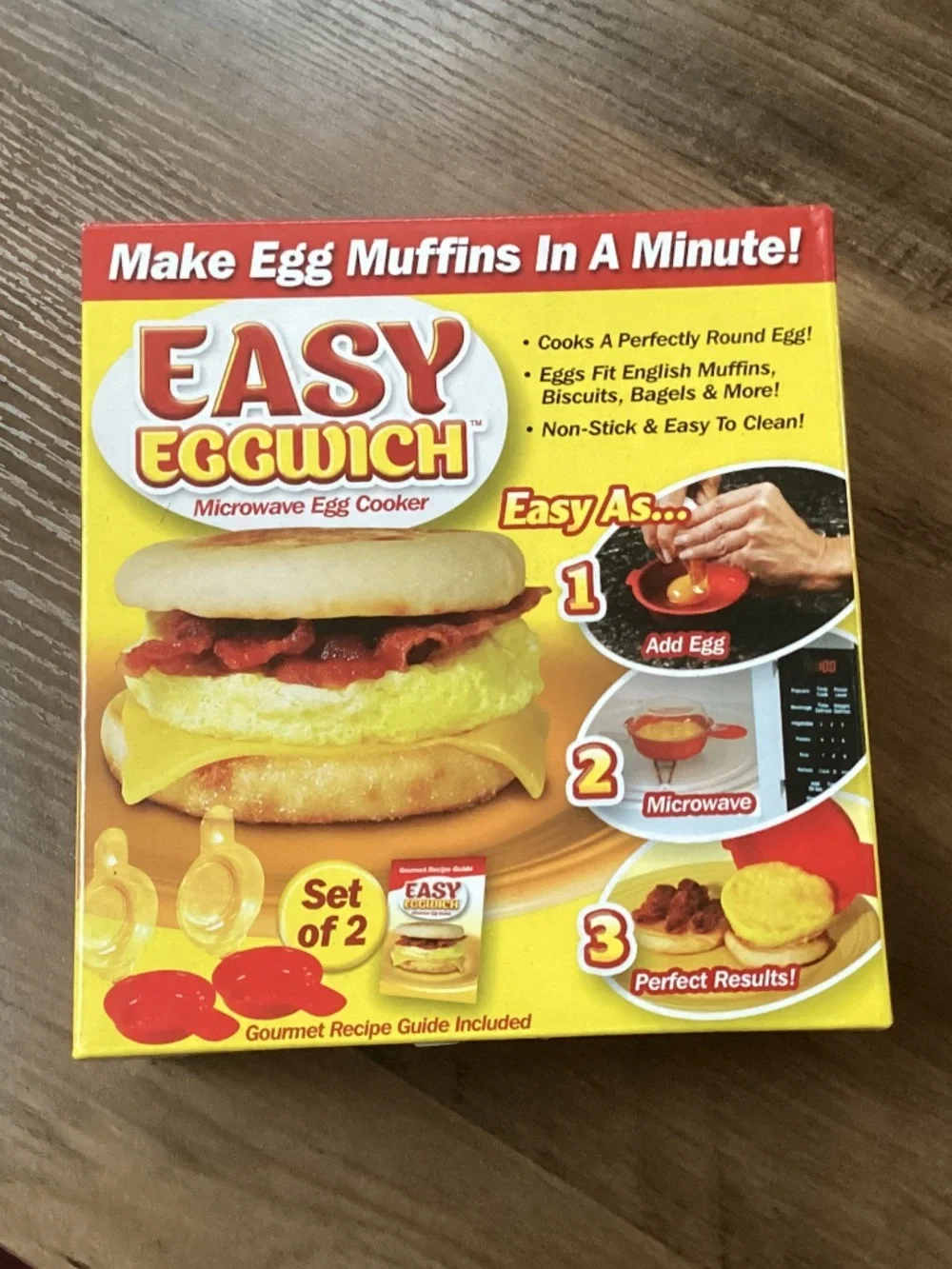Easy Eggwich microwave egg cooker set New